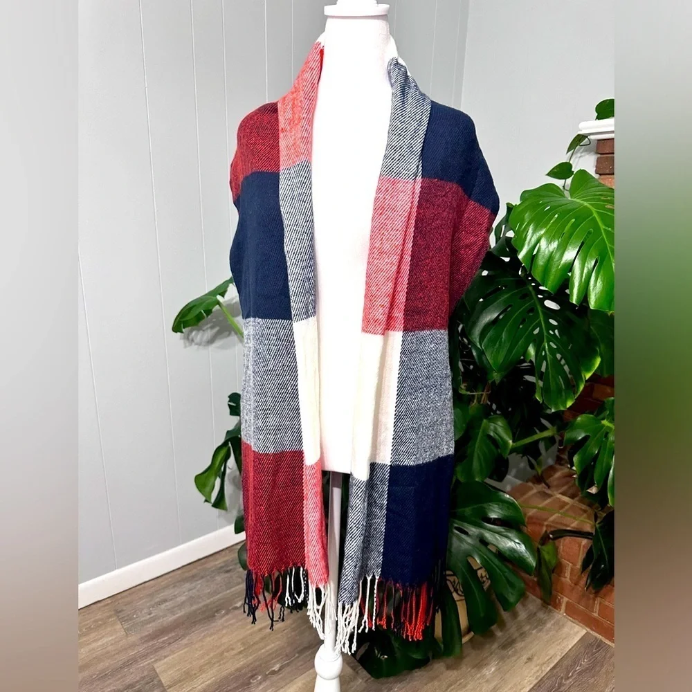 🧣 Unisex Acrylic large scarf  72” X 23”